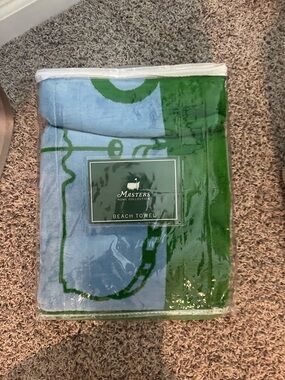 Masters Blue and Green Beach Towel
